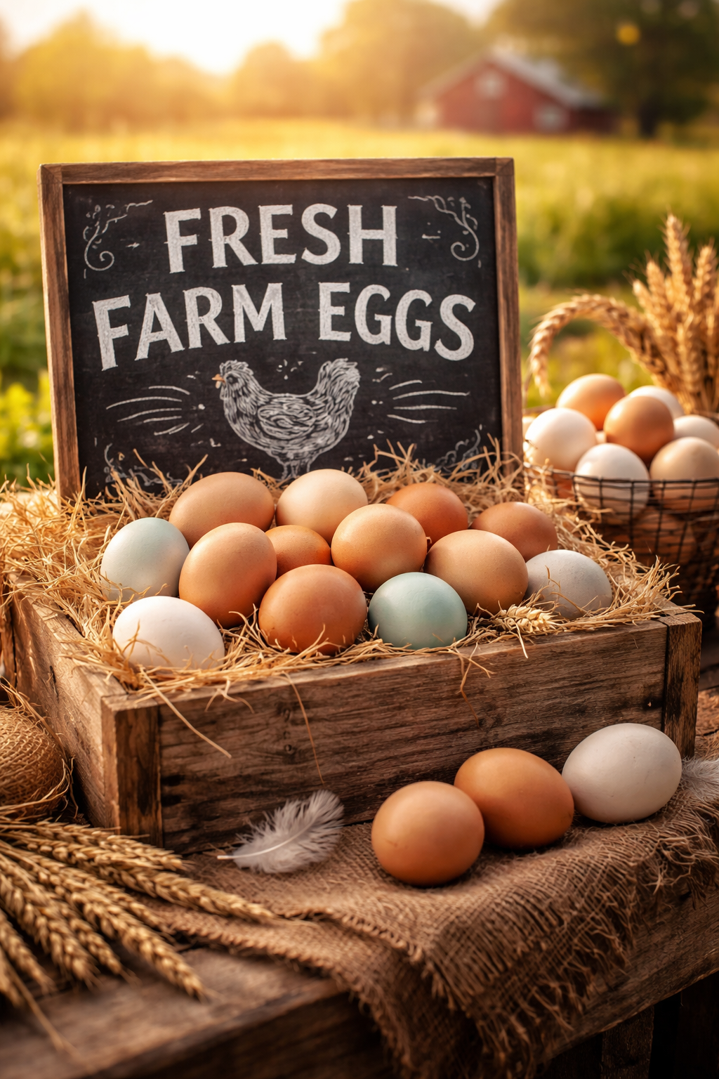 Dozen Fresh Farm Eggs